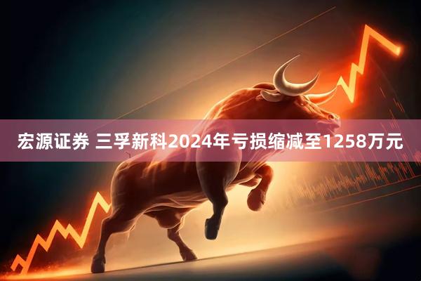 宏源证券 三孚新科2024年亏损缩减至1258万元